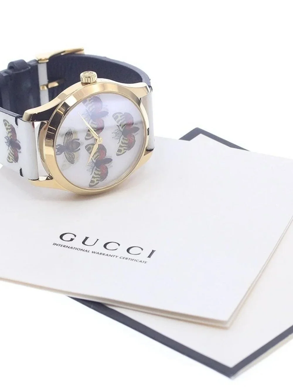 GUCCI G timeless 126.4/YA1264109 hologram white Dial Quartz Boy's Watch